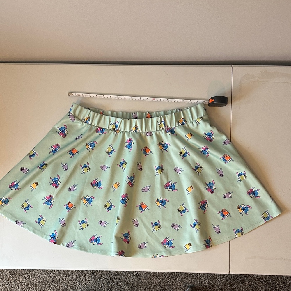 Disney Stitch Mint Green Skater Skirt
